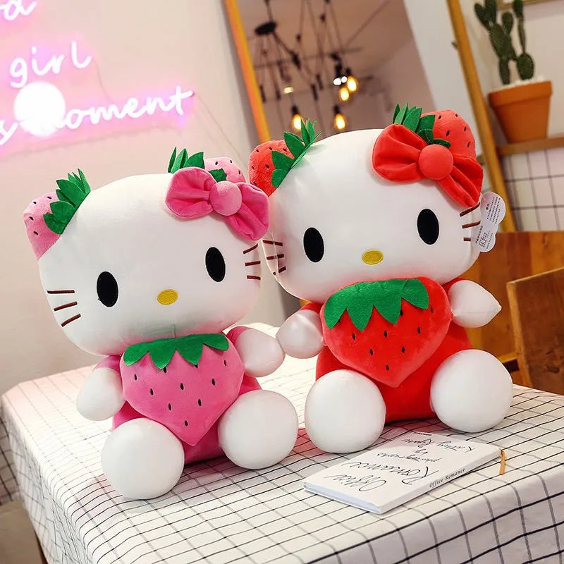 20-45Cm Kawaii Hello Kitty Plush Toys Anime Kawaii Pillow Doll Stuffed Animal Children Plushies Decoration Peluche Birthday Gift